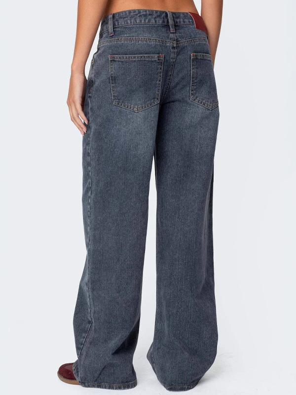 EMMIOL Jeans boyfriend retrò a vita bassa e vestibilità ampia