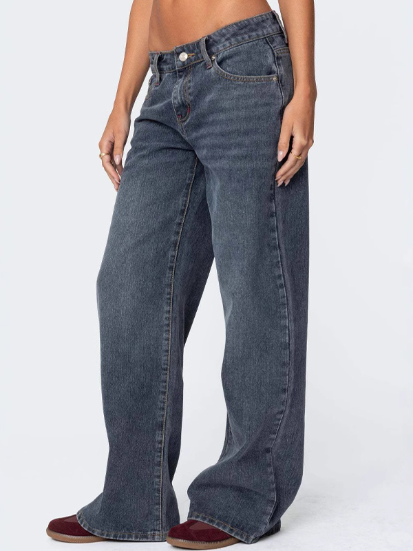 EMMIOL Jeans boyfriend retrò a vita bassa e vestibilità ampia