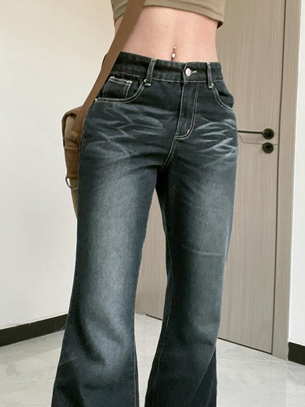EMMIOL Pantaloni a zampa elasticizzati skinny-fit
