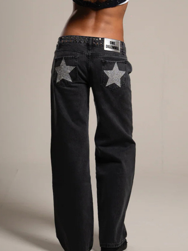 EMMIOL American Retro Y2K Flare Jeans