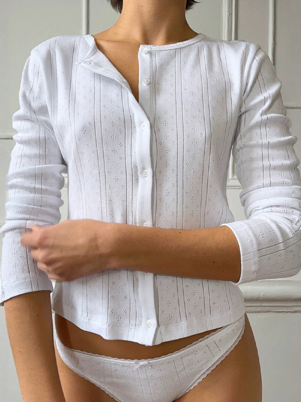 EMMIOL Cárdigan de jacquard texturizado