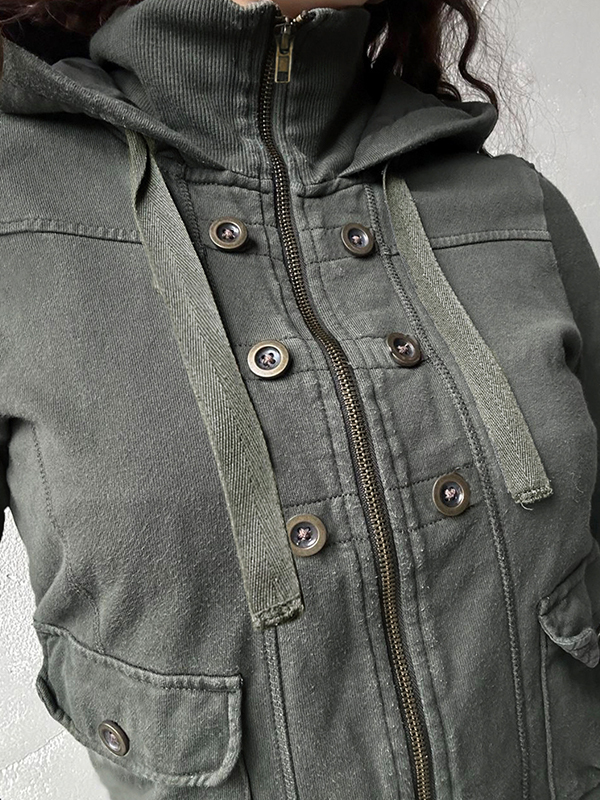 EMMIOL Jacke mit Knopfverzierung