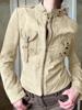 EMMIOL Stylische Reißverschlussjacke mit Stehkragen