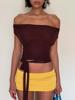 EMMIOL Strapless Halter Top Two Piece