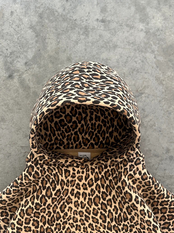 EMMIOL Retro Leopard Print Hoodie