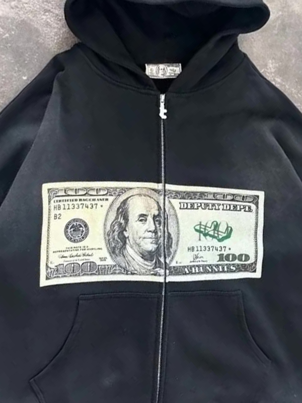 EMMIOL Retro Print Hoodie