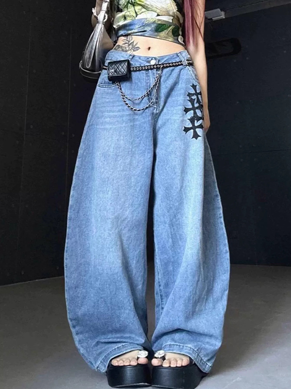 EMMIOL Goth Heavy Industries Boyfriend Jeans
