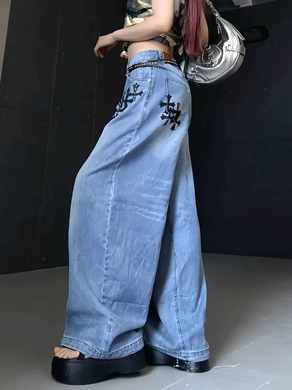 EMMIOL Goth Heavy Industries Boyfriend Jeans