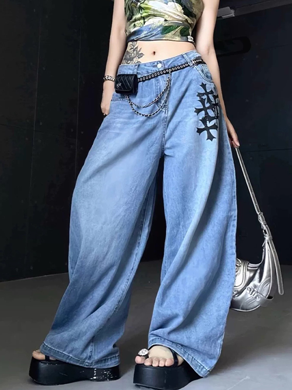 EMMIOL Goth Heavy Industries Boyfriend Jeans