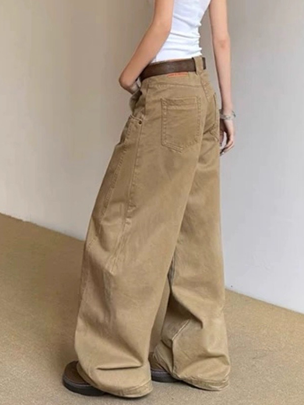 EMMIOL American Vintage Khaki Boyfriend Jeans