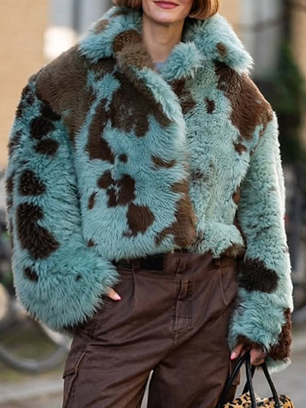 EMMIOL Abrigo estampado multicolor