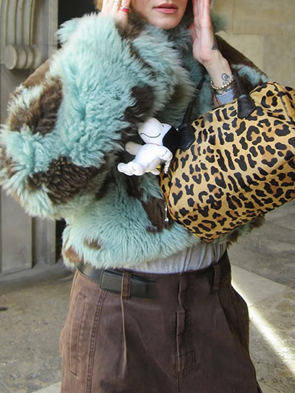 EMMIOL Abrigo estampado multicolor