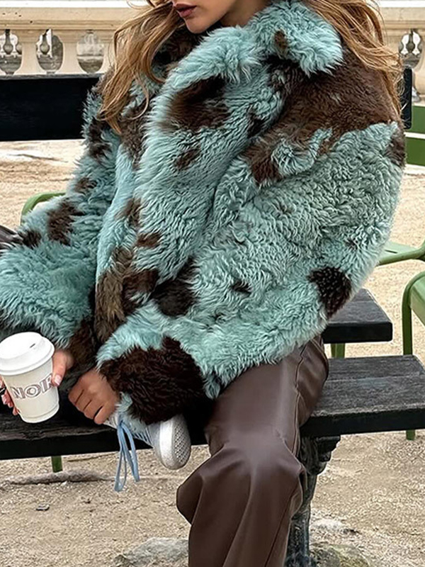 EMMIOL Abrigo estampado multicolor