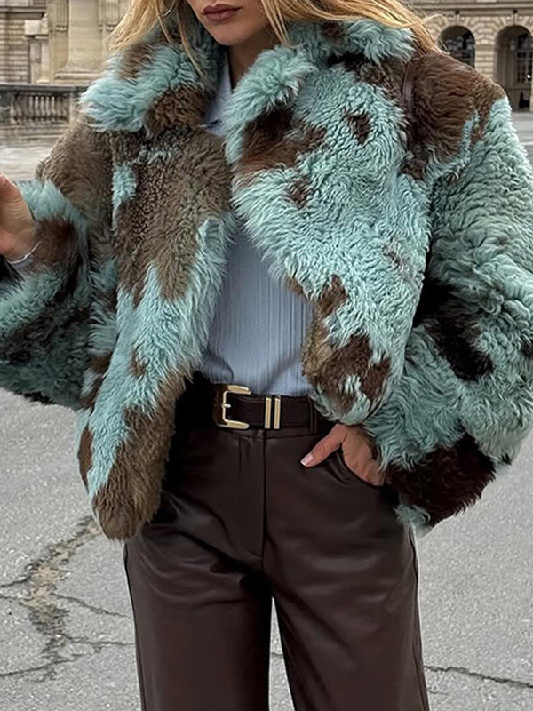 EMMIOL Abrigo estampado multicolor