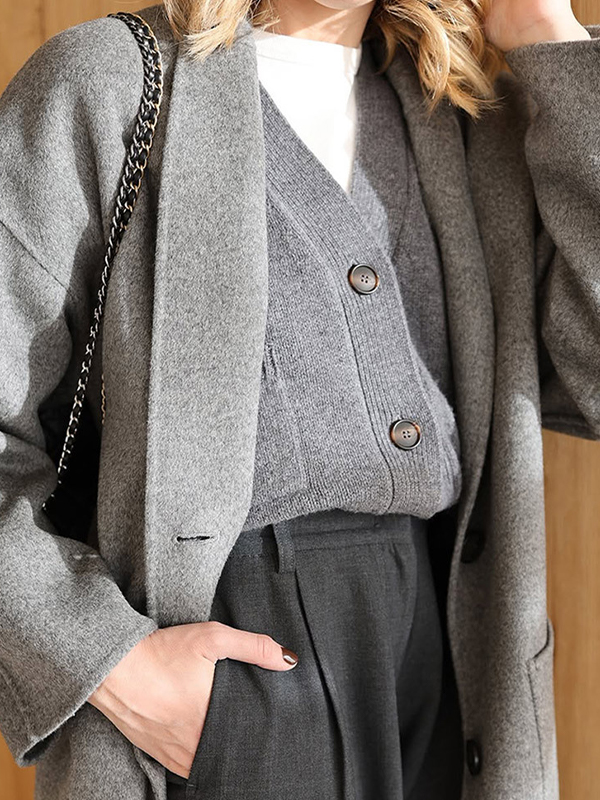 EMMIOL Cárdigan de estética minimalista