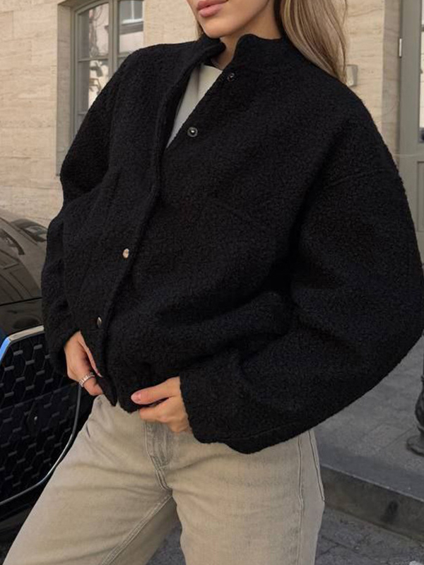 EMMIOL Chaqueta de lana de cordero