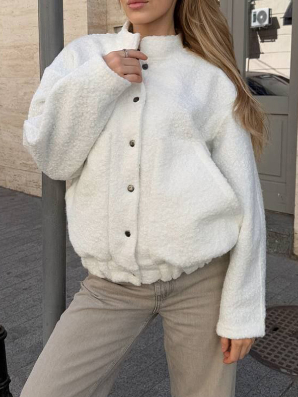 EMMIOL Chaqueta de lana de cordero