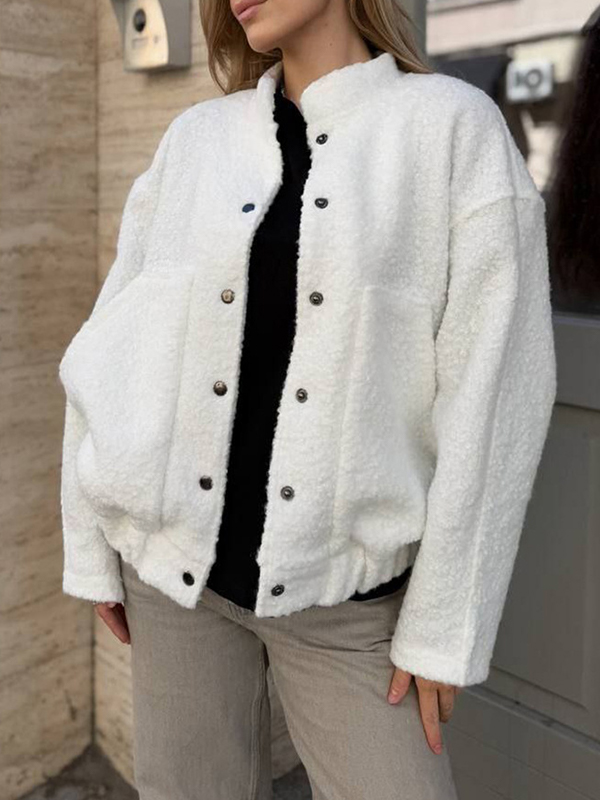 EMMIOL Chaqueta de lana de cordero