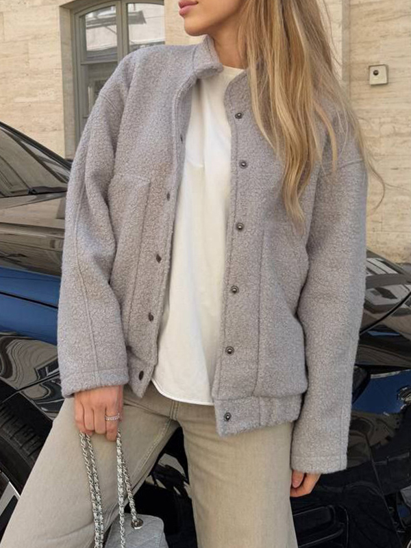 EMMIOL Chaqueta de lana de cordero