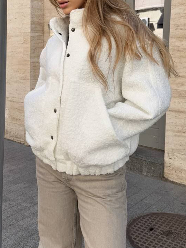 EMMIOL Chaqueta de lana de cordero