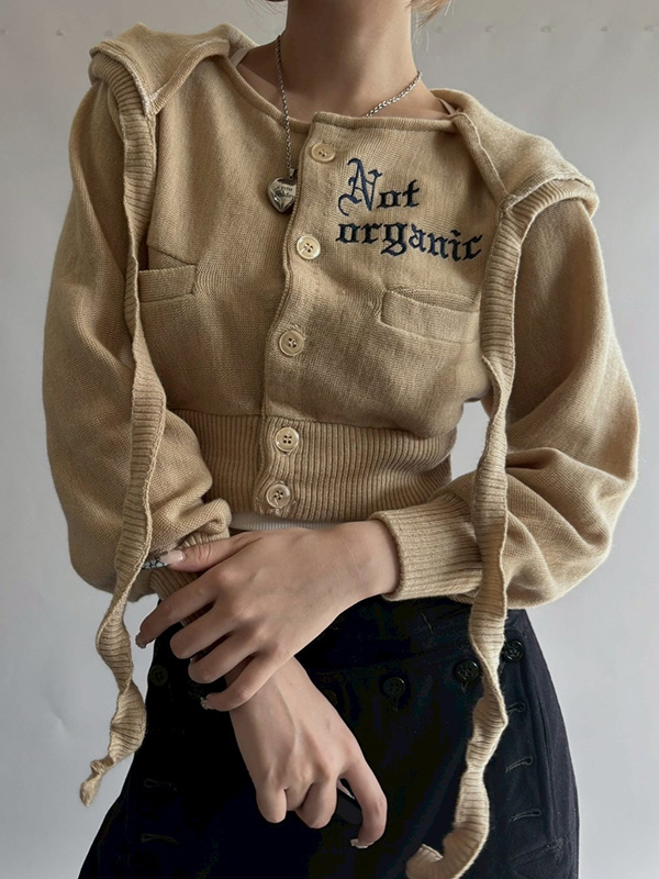 EMMIOL Retro-Inspired Knitwear Jacket