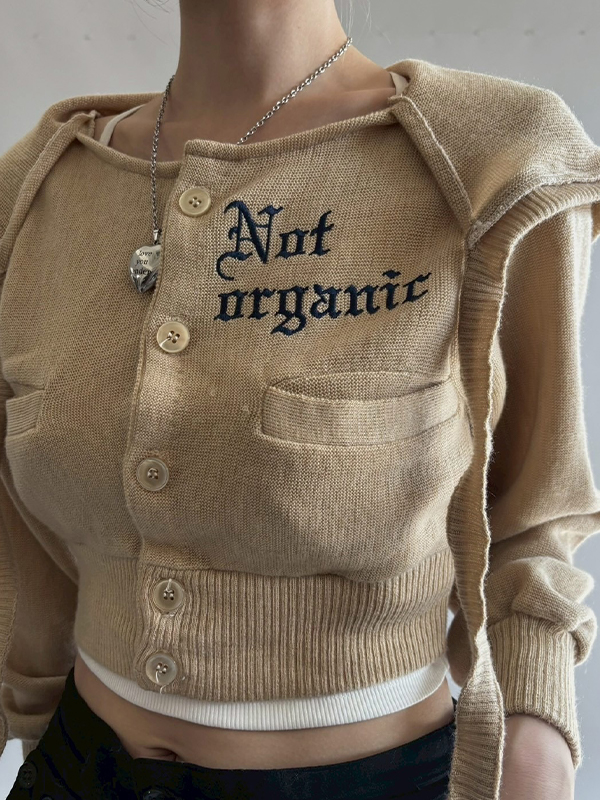 EMMIOL Retro-Inspired Knitwear Jacket