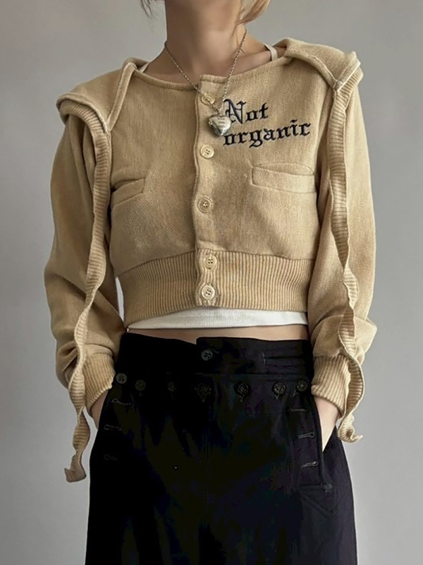 EMMIOL Retro-Inspired Knitwear Jacket