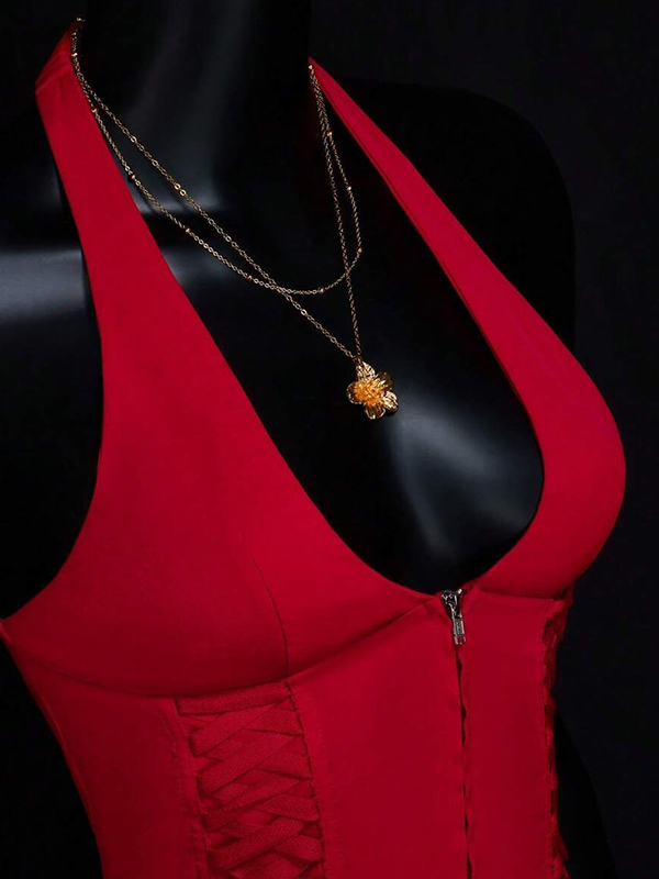 EMMIOL Chaleco halter picante y sexy