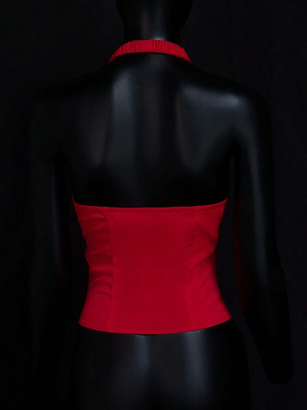 EMMIOL Chaleco halter picante y sexy