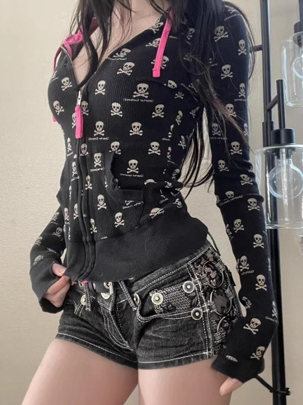 EMMIOL Manga larga estilo americano de la calle