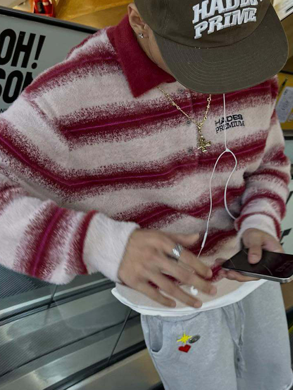 EMMIOL Suéteres retro de rayas americanas