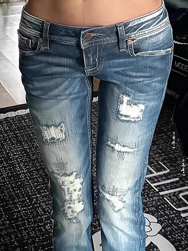 EMMIOL Jeans ajustados para chicas guapas