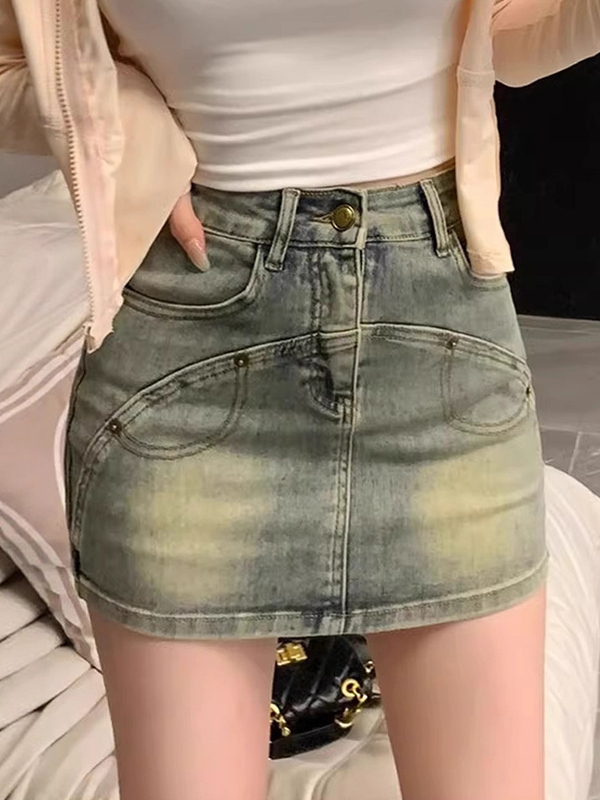 EMMIOL Minifalda retro de individualidad