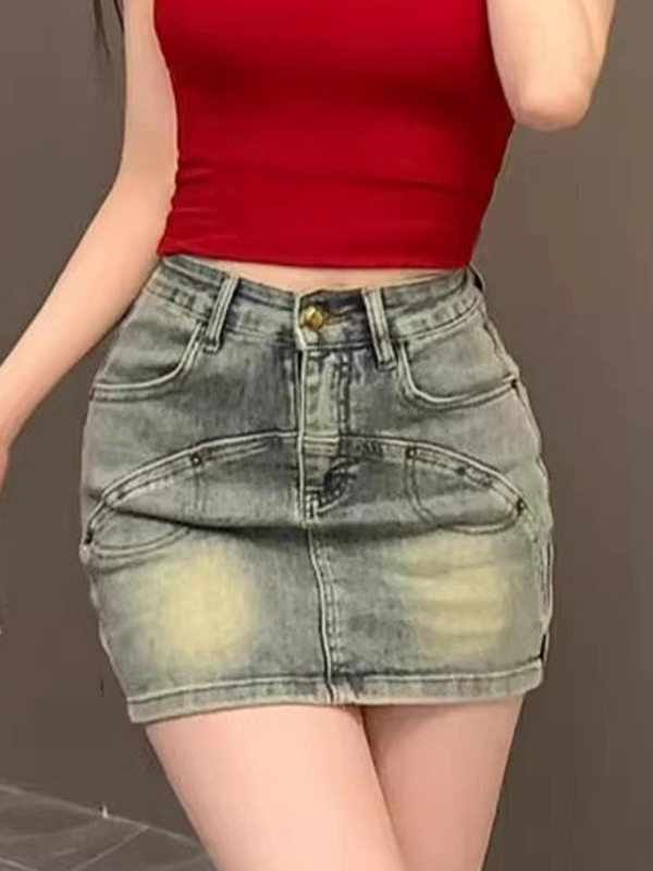 EMMIOL Minifalda retro de individualidad