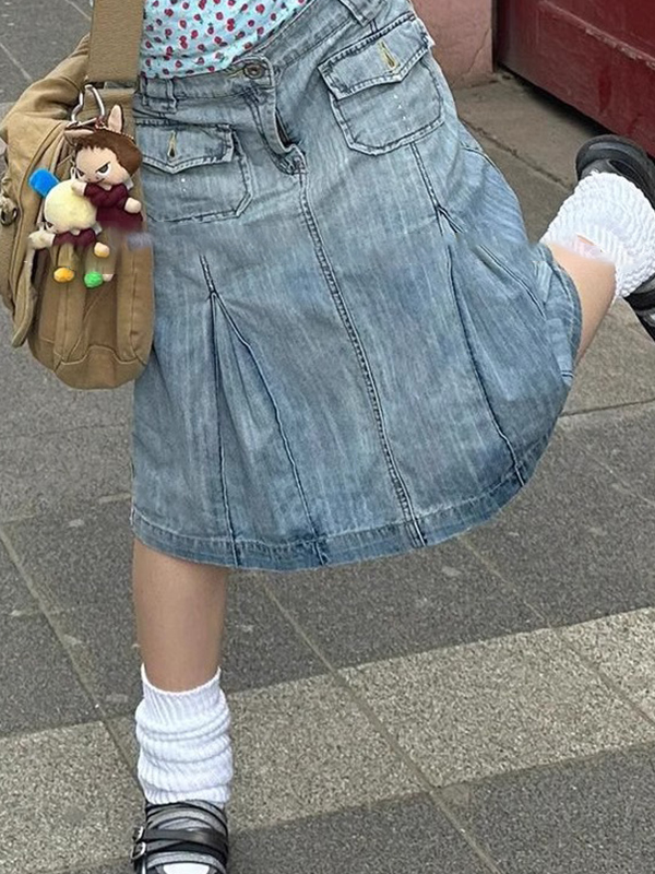 EMMIOL Gonna lunga effetto vintage