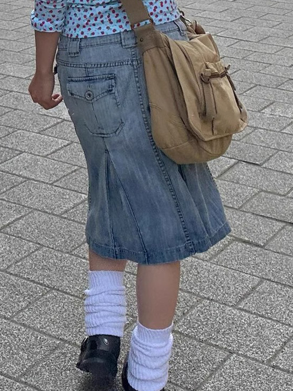 EMMIOL Gonna lunga effetto vintage