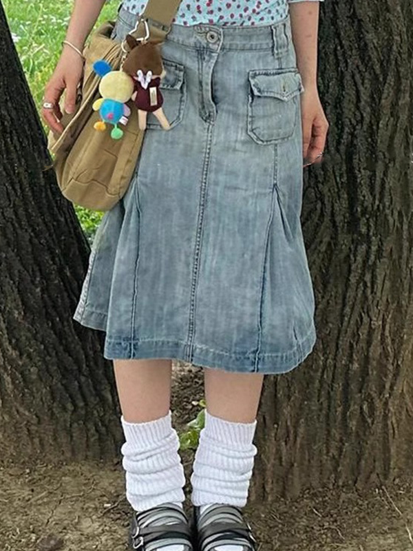 EMMIOL Gonna lunga effetto vintage