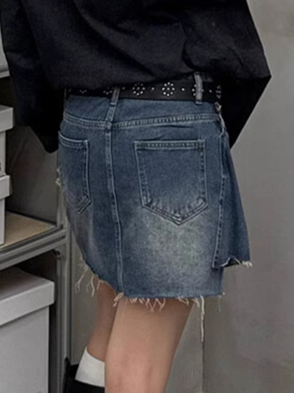 EMMIOL Minigonna irregolare vintage americana