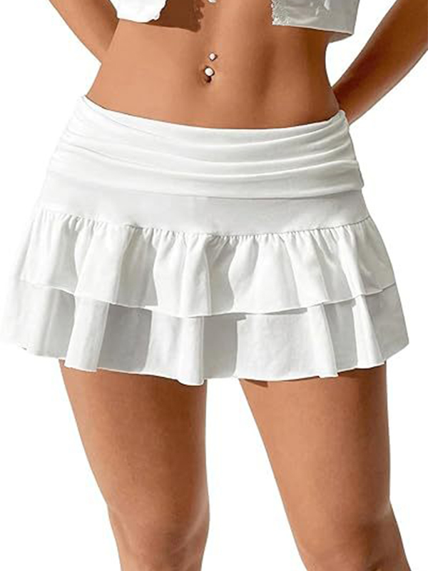 EMMIOL Y2K Pleats Mini Skirt