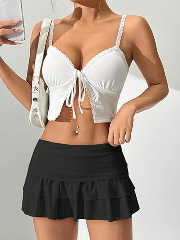 EMMIOL Minigonna plissettata Y2K