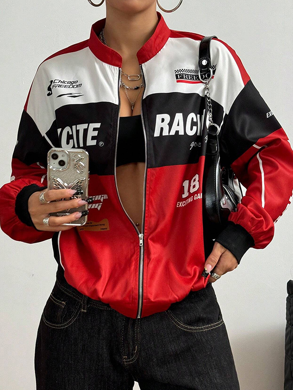 EMMIOL Giacca da motociclista alla moda