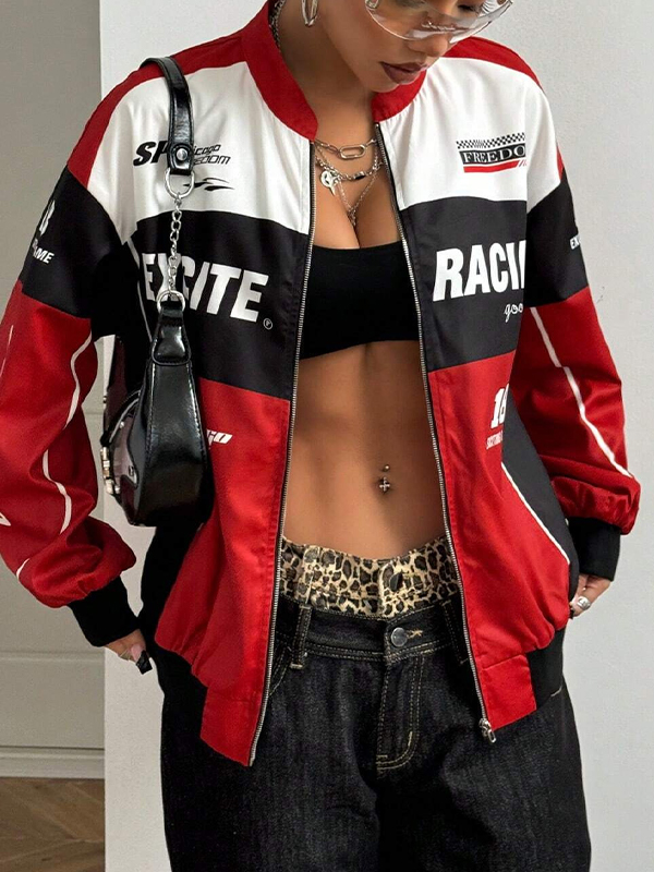 EMMIOL Giacca da motociclista alla moda