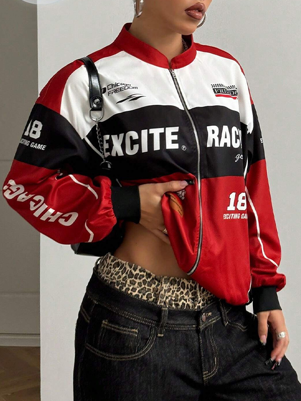 EMMIOL Giacca da motociclista alla moda