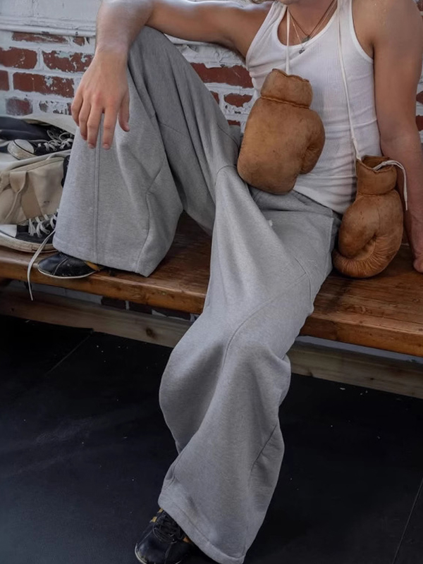 EMMIOL Pantaloni della tuta unisex con disegni ricamati