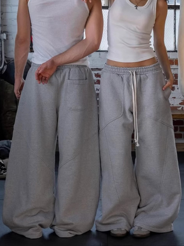 EMMIOL Pantaloni della tuta unisex con disegni ricamati