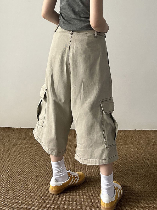 EMMIOL Pantaloncini in denim tinta unita American Vintage