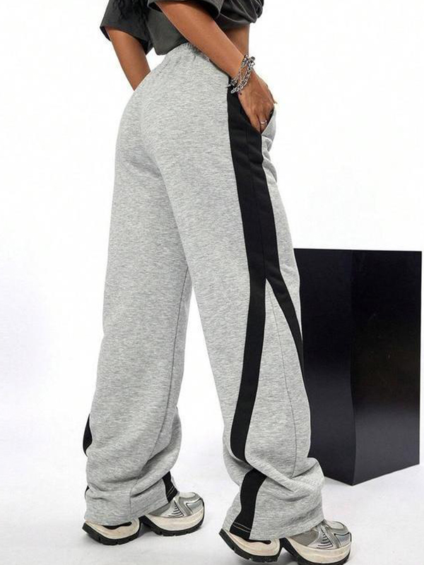 EMMIOL Pantaloni della tuta a righe europee americane