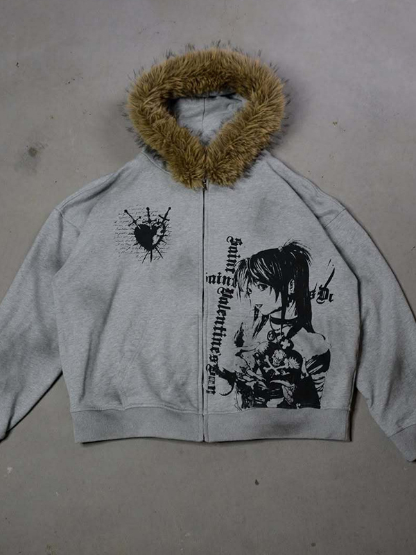 EMMIOL Character Prints Jacket