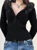 EMMIOL Gothic-Chic Vixen Cardigan