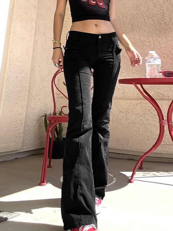 EMMIOL Jeans a zampa d'elefante American Vintage